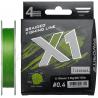 Шнур Favorite X1 PE 4x 150m (l.green) #0.6/0.128mm 12lb/5.4kg (16931128)